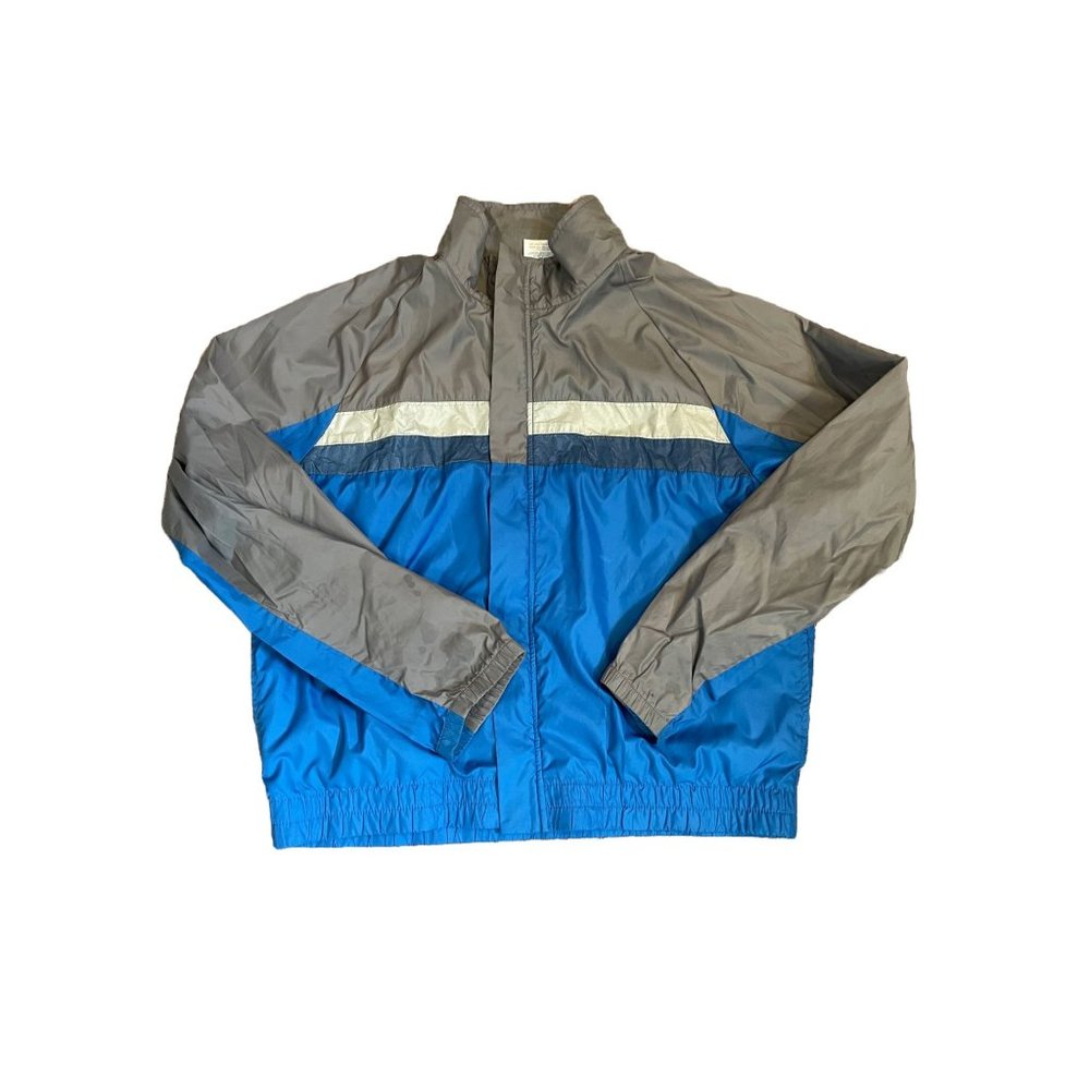 Vintage Rare New Balance Windbreaker Jacket Outerwear Blue XL